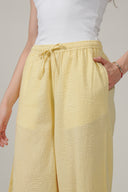SS27 Bubble Trouser - Pale Yellow