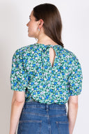 SS25 Organic Cotton Poplin Top - Fern Multi
