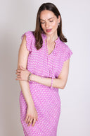SS25 Sustainable Viscose Midaxi Skirt - Orchid & Ivory
