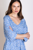 SS26 Easy Day Dress - Blue & Ivory