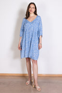 SS26 Easy Day Dress - Blue & Ivory