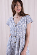 SS26 - Button Through Jumpsuit - Cornflower