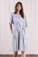 SS26 - Square Neck Dress - Cornflower