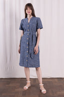 SS26 - Button Through Dress - Chambray