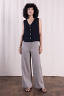 SS26 - Wide Leg Trousers- Agate