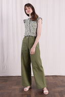 SS26 - Wide Leg Trousers- Verdant