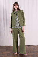 SS26 - Wide Leg Trousers- Verdant