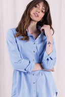 SS26 - Cotton Poplin Plain Shirt - Misty