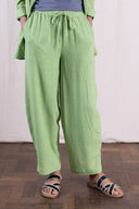 SS26 - Elastic Waist Bubble Trouser - Pistachio