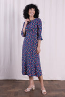 SS26 - Fluted Sleeve Midi Tea Dress - Oxford