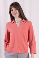 SS26 - Easy Collar Top - Tulip