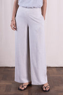 SS26 - Wide Leg Linen Trouser - Natural