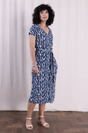 SS26 - V Neck Shirtdress - Navy
