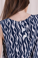 SS26 - Crepe Vest - Navy