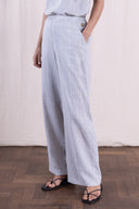 SS26 - Button Wide Leg trouser - Cornflower