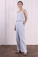 SS26 - Button Wide Leg trouser - Cornflower