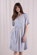 SS26 - Smock Tunic Dress - Cornflower