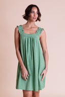 SS26 Frill Strap Dress - Green