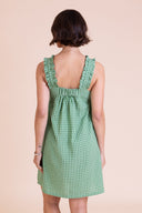 SS26 Frill Strap Dress - Green