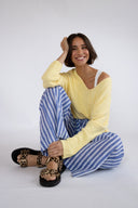 SS26 High waist Trousers - Blue