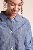 SS25 Cotton Chambray Jacket - Denim