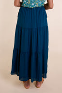SS25 Tiered Skirt - Blue